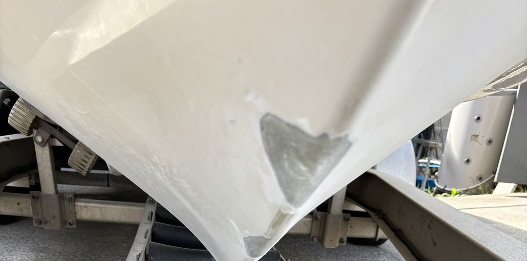 Another keel worn through on the trailer.